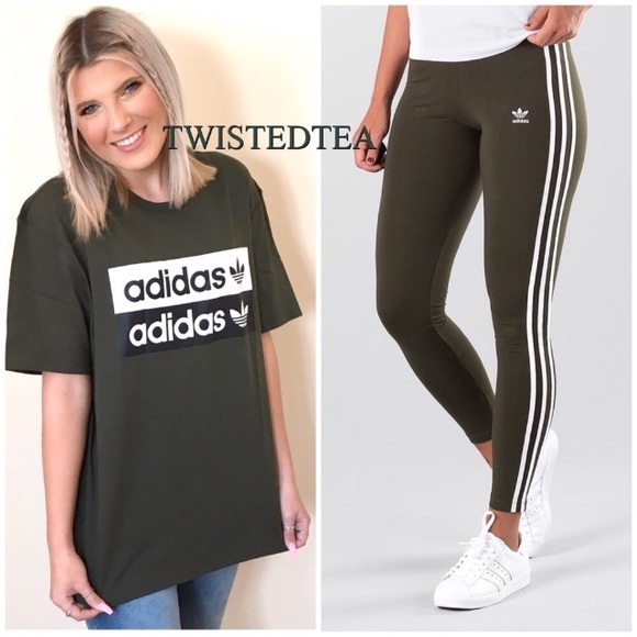 adidas t shirt and leggings set